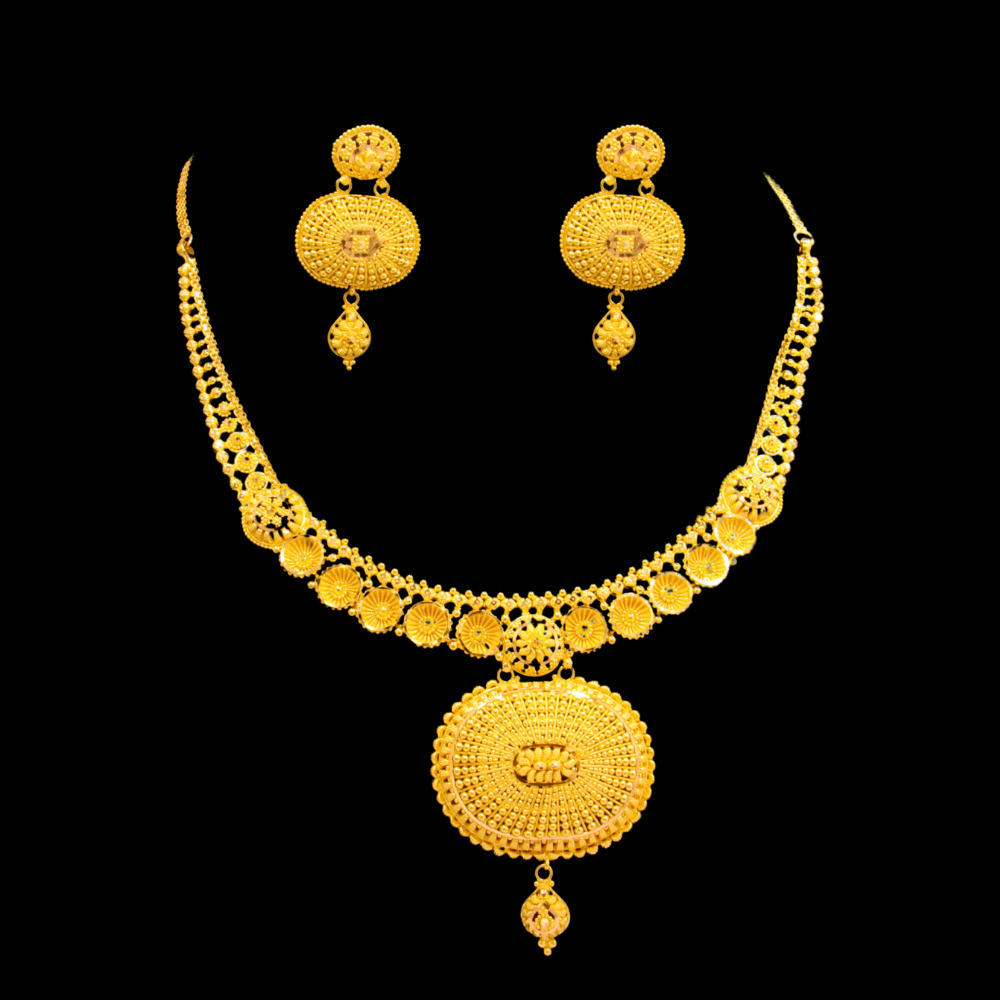 22K Gold Necklace Set